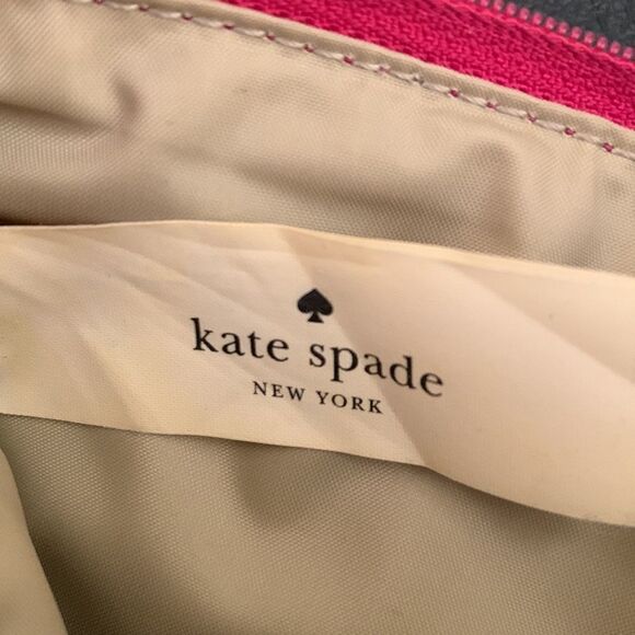 Kate Spade Red Little Shiloh Clutch Beale Street Zip Pouch - Picture 4 of 7